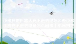 小米扫地机器人充不进去电怎么办小米手机充不进去电是怎么回事「小米扫地机器人充不进去电怎么办」