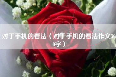 对于手机的看法（对于手机的看法作文500字）