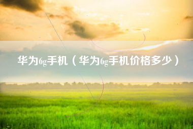华为6g手机（华为6g手机价格多少）